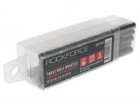 Сверло по металлу 5мм HSS+Co(10шт), в пластиковом футляре  ROCKFORCE /1