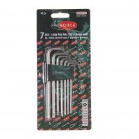 Набор ключей TORX RF-5071TL: экстрадлинных  Т10Н-Т40Н- с отверстием 7пр. на пласт. держат.ROCKFORCE /1/10/50