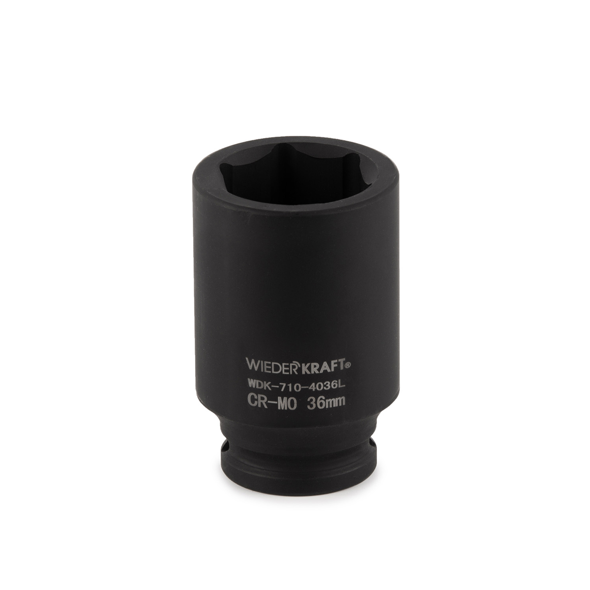 WDK-710-4036L Головка торцевая ударная глубокая 1/2", 6 граней, 36 мм