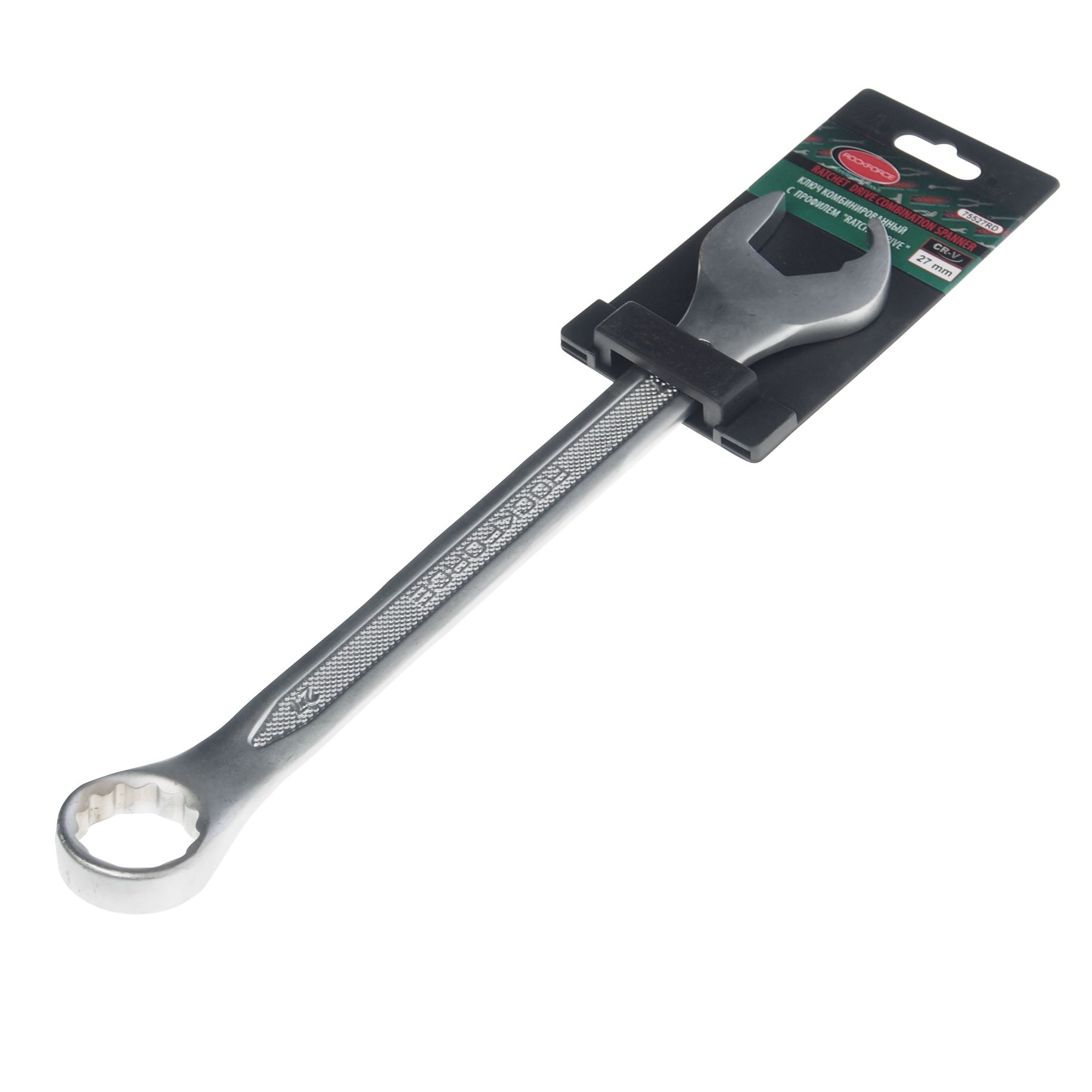 Ключ комбинированный 27мм RF-75527RD с профилем "Ratchet drive" ROCKFORCE /1