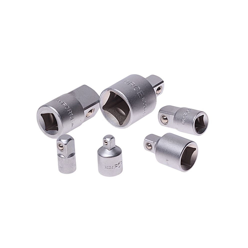 Набор адаптеров RF-8206: 1/4"(F)х3/8"(М), 3/8"(F)х1/4"(М), 3/8"(F)х1/2"(М), 1/2"(F)х3/8"(М), 1/2"(F)х3/4"(М), 3/4"(F)х1/2"(М) 6пр. ROCKFORCE /1