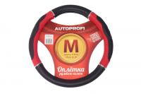 Оплетка руля GL-1020 BLACK/RED экокожа с гелевым наполнителем AUTOPROFI /1/10