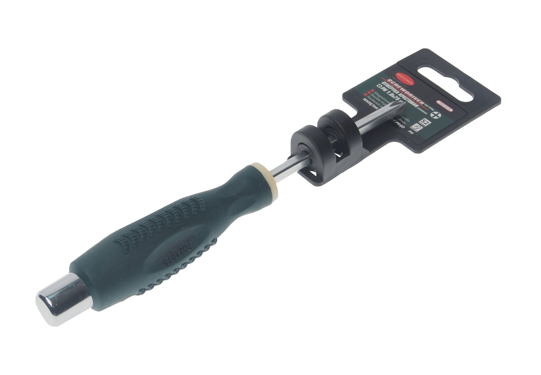 Отвертка RF-7021075 крестовая силовая PH1.0х75мм ROCKFORCE /1
