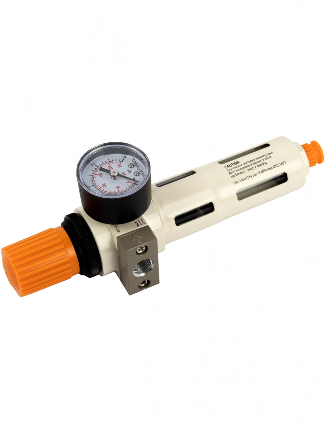 WDK-7720FD Фильтр-масловлагоотделитель 1/4" 5 мкм, 16 бар, с регулятором давления