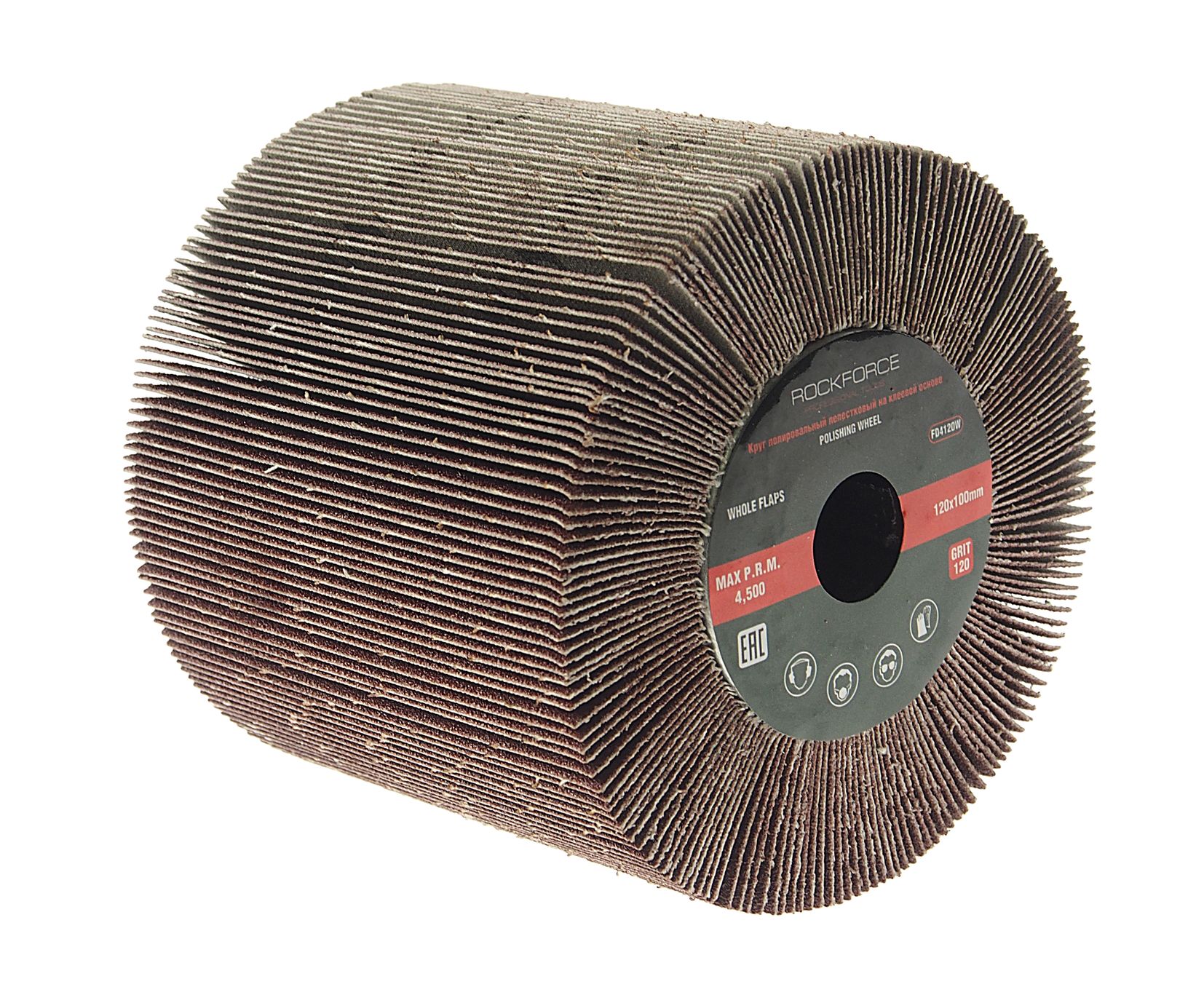 Насадка шлифовальная 120х100мм(Grit 120) ROCKFORCE /1/20