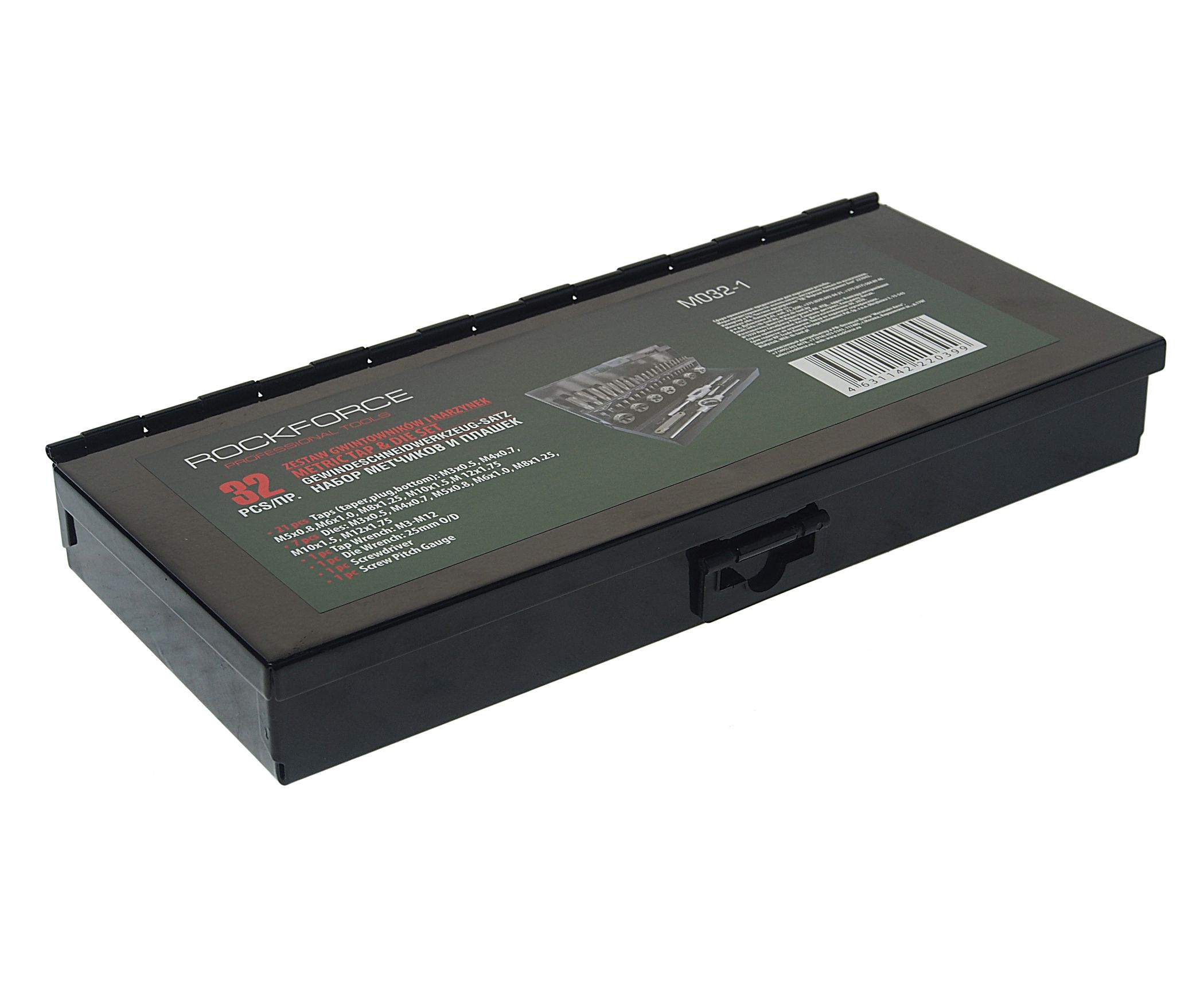 Набор метчиков и плашек RF-M032-1 , 32 пр ROCKFORCE /1/10