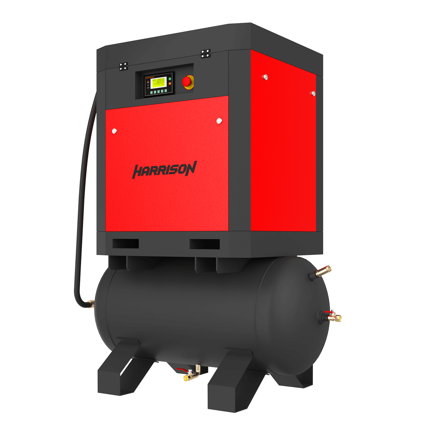HRS-941500T3 Винтовой компрессор с ресивером Harrison: 1500 л/мин, 8 бар, 11 кВт, 300 л