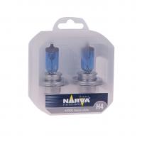 Автолампа H4 (60/55) P43t-38 RANGE POWER WHITE 4500K (2шт) 12V NARVA /1/10 HIT (ст.артикул: 98512RPW2)