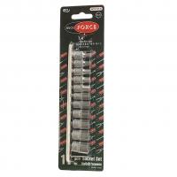Набор торцевых головок и насадок RF-2111-9: 1/4"DR 12-гранных 11пр. ROCKFORCE /1/10