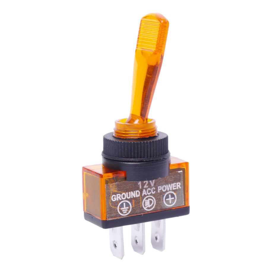 Переключатель ПП-408 2-х позиционный, с подсветкой 12V /1/100