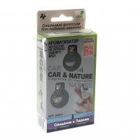 Ароматизатор воздуха CNL-304 Car&Nature (Свидание в Париже) флакон подвесной с деревянной крышкой 2x3мл FKVJP /1/50
