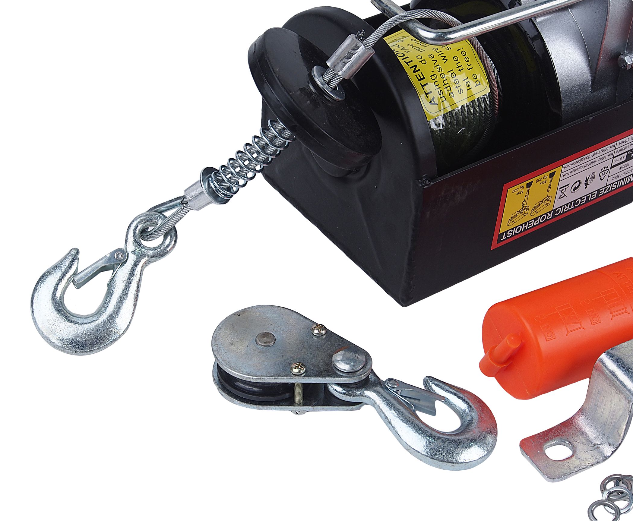 Таль RF-TRH1005 подвесная 250/500 кг (220V, 1000W, высота подъема: 250кг - 12м, 500кг - 6м) ROCKFORCE /1
