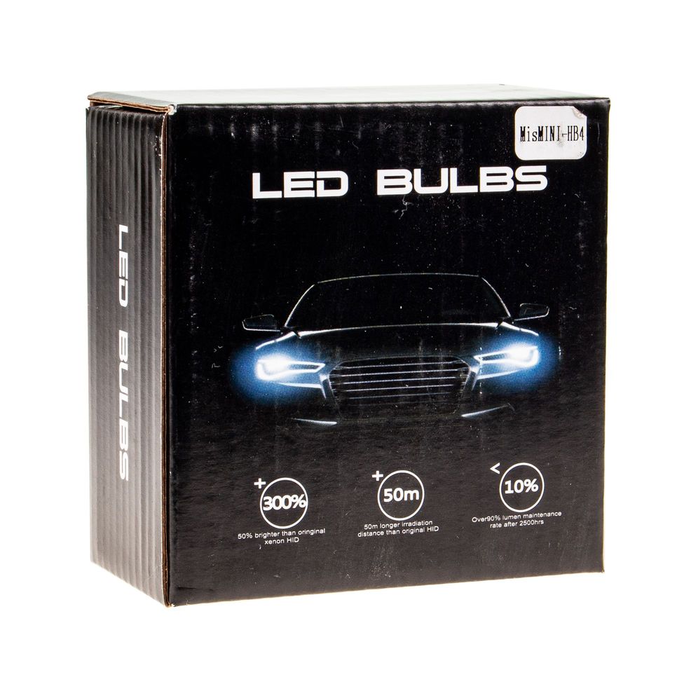 Автолампа MisMINI HB4 LED 2 COB 18W с радиатором (2шт) 12-24V /1/ 150