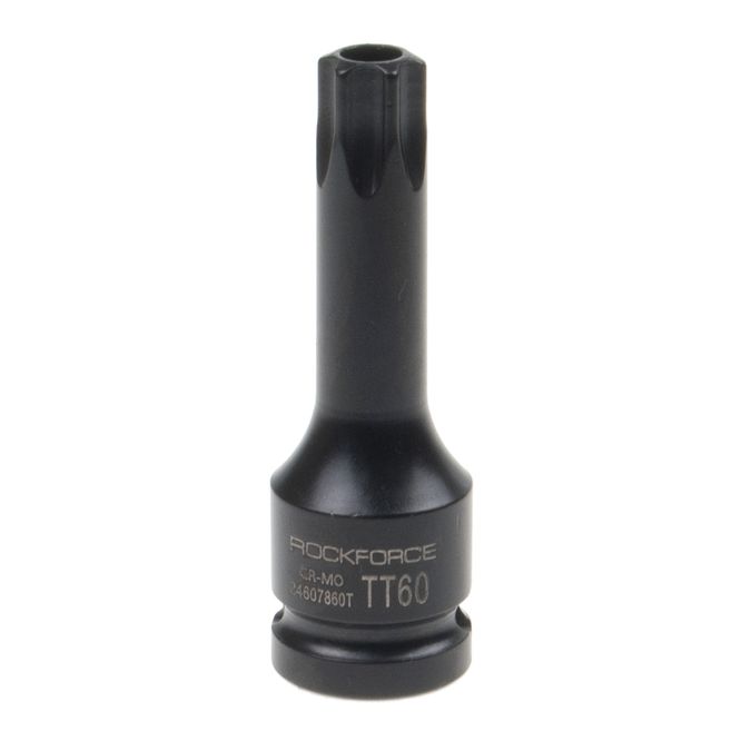 Головка-бита TORX ударная 1/2", TH60 с отверстием ROCKFORCE RF-24607860T /1