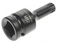 Головка-бита SPLINE ударная 1/2", M12 ROCKFORCE RF-24806012 /1/10/300