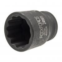 Головка торцевая 24мм 1/2" 12-гранная ударная L=40мм ROCKFORCE RF-44824 /1/180