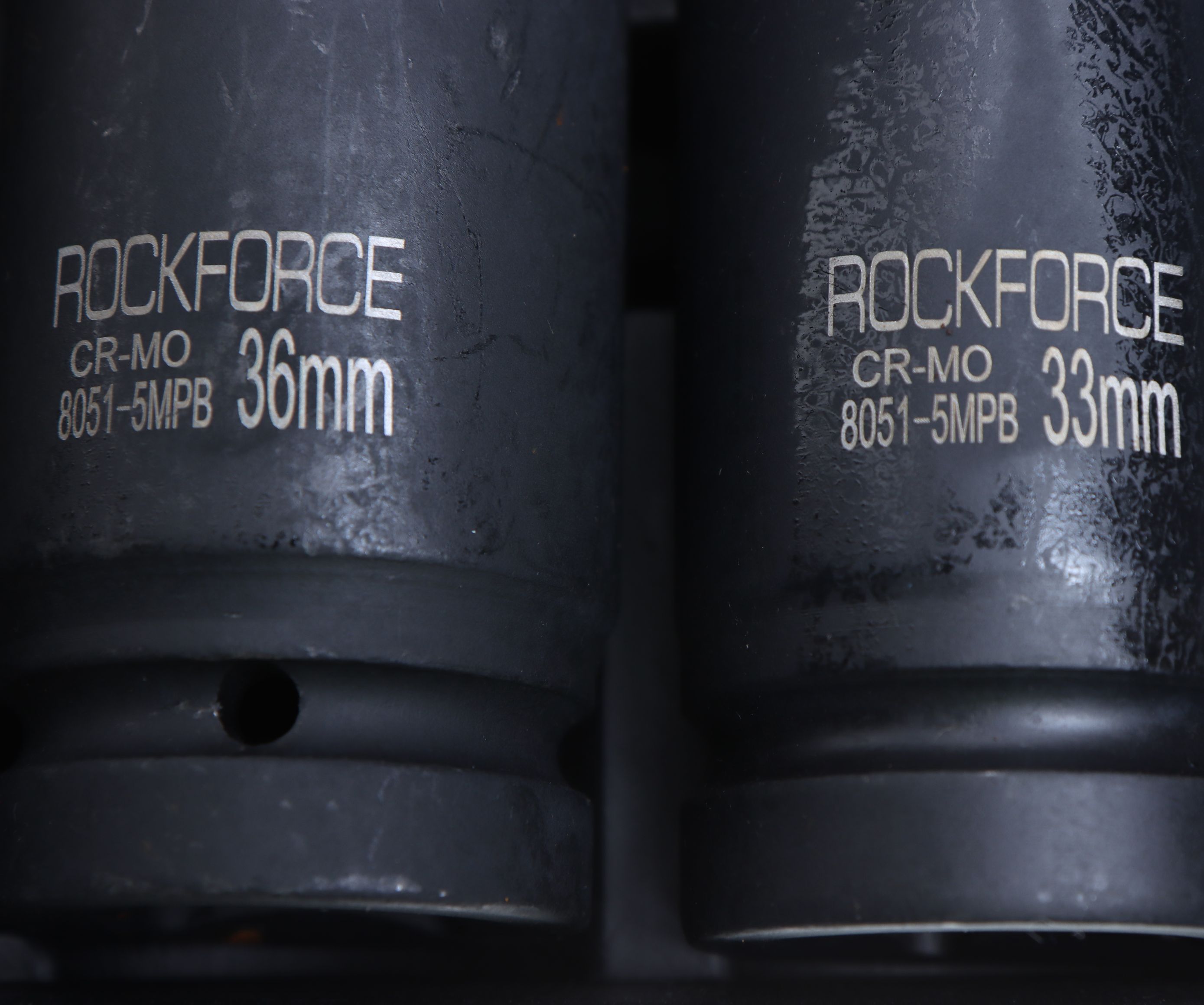 Набор головок RF-8051-5MPB ударных глубоких 5пр., 1" 6гр. (27,32,33,36,41мм) ROCKFORCE /1/5
