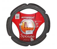 Оплетка руля SP-5026 (M) DARK GREY алькантара AUTOPROFI /1/10