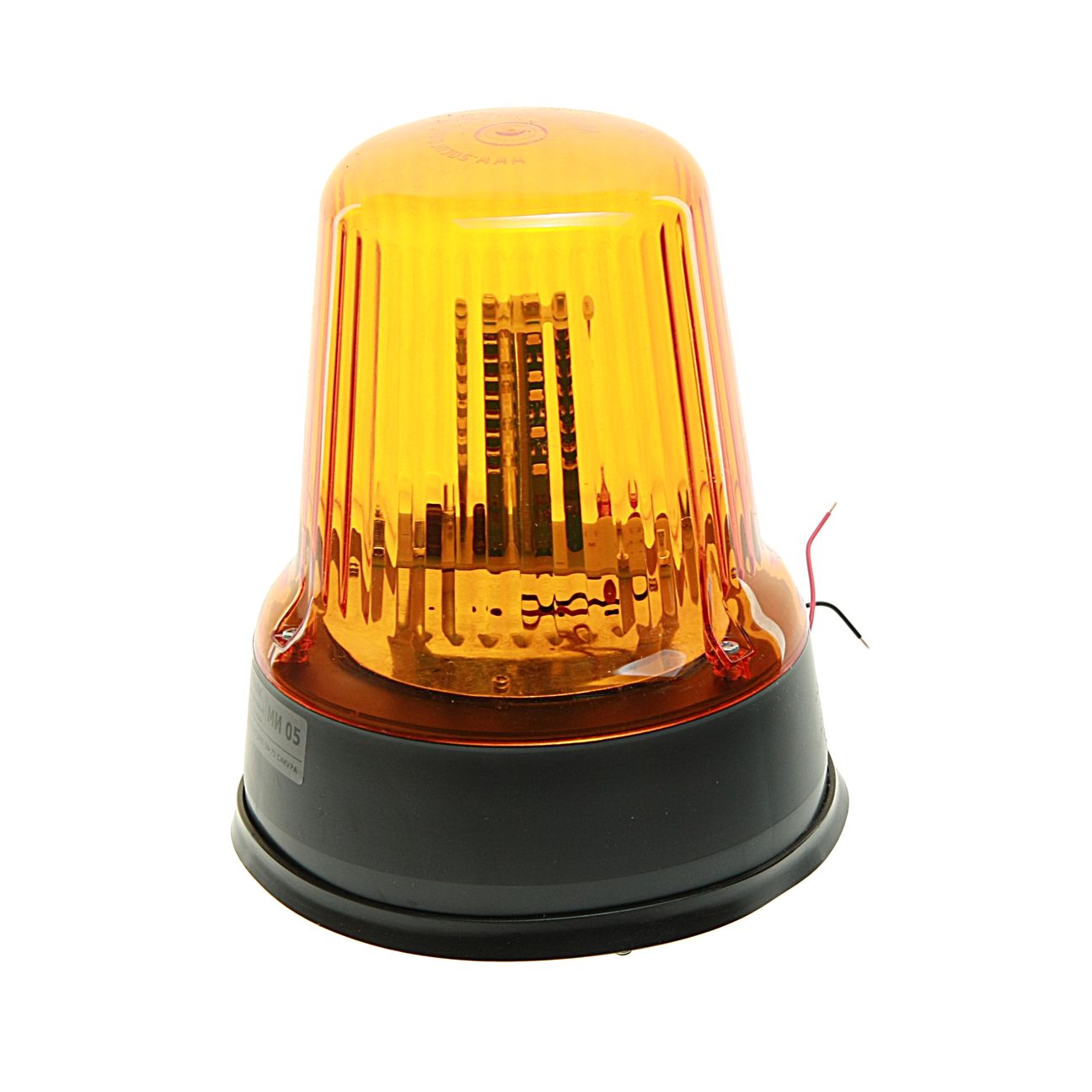 Маячок проблесковый МИ 05 30LED 12/24V импульсный стационарный желтый САКУРА /1/10