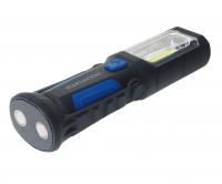Лампа светодиодная RF-L01 (4W COB LED+1W,2 магнита,крючок,180гр.,250Lm,1.5V, 3хАА, )ROCKFORCE /1