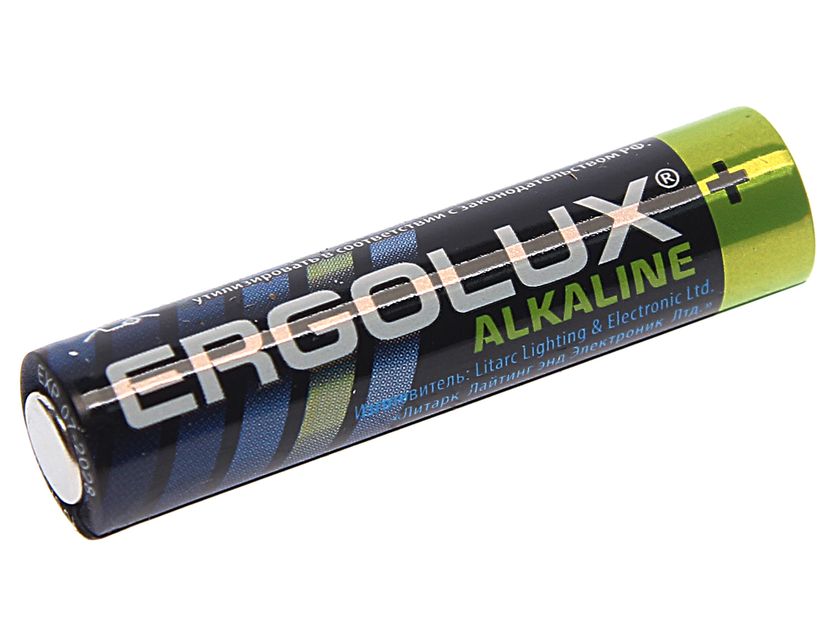 Элемент питания AAA: LR03-BC4 ALKALINE 1,5V ERGOLUX /4/40/960