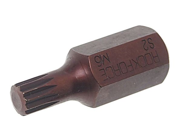 Вставка SPLINE M6х30ммL,10мм ROCKFORCE /1/10/100