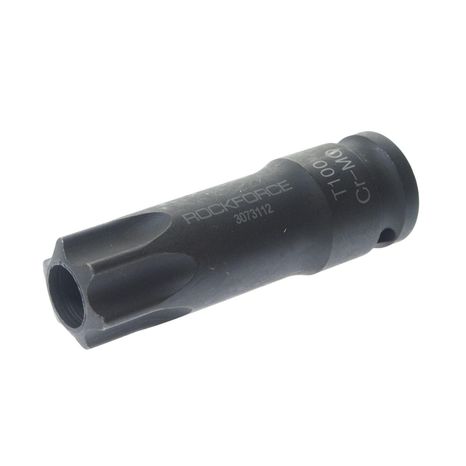 Головка  -бита 1/2" TORX ударная Т100Н на пластиковом держателе ROCKFORCE RF-3073112 /1/5