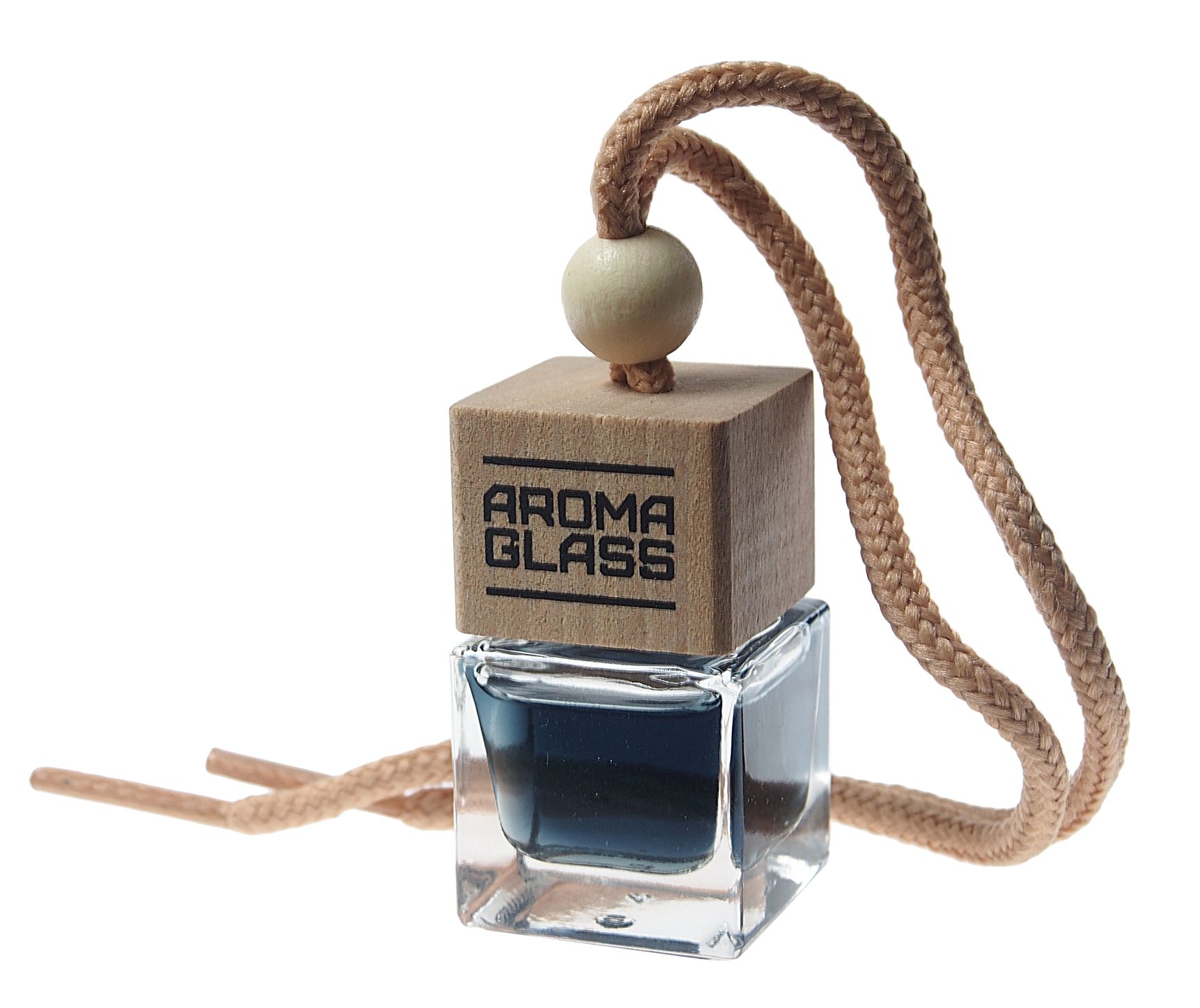 Ароматизатор воздуха FTE-AG-07 AROMA GLASS (black water&ice air) подвесной в стеклянном флаконе FOUETTE /1/30