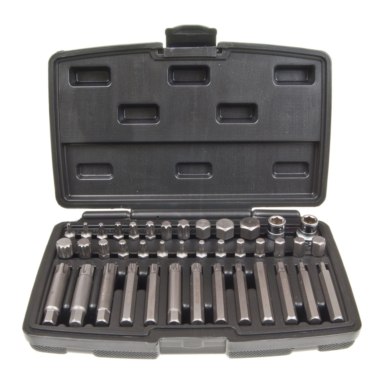 Набор вставок RF-4401: 1/2"&3/8"DR TORX 40пр. с держателями в кейсе ROCKFORCE /1/10