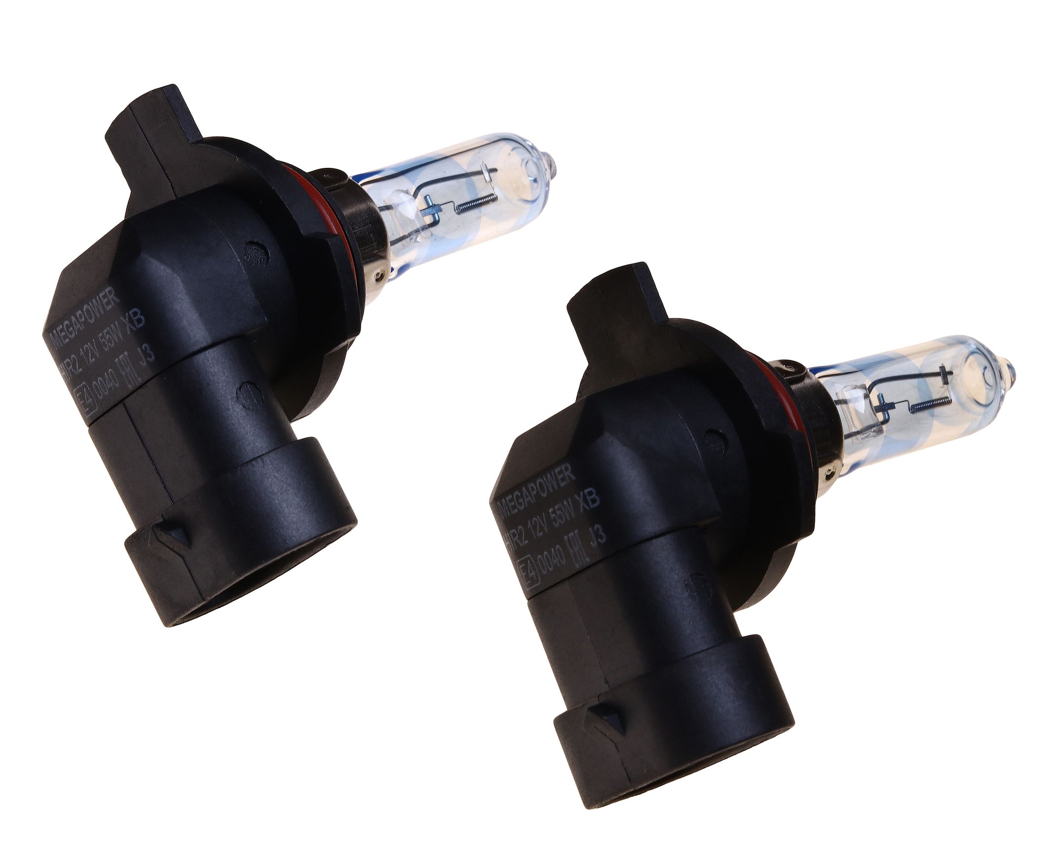 Автолампа HIR2 (55) PX22d +120% STANDART (бокс, 2шт) 12V MEGAPOWER /1/10