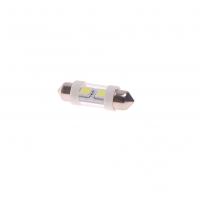 Автолампа C10W (SV8,5) 2 SMD 5050 WHITE 6000K 36мм 12V  MEGAPOWER 40лм   12V MEGAPOWER /10 /100