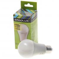 Лампа светодиодная Е27 A60 17W тёплый свет ERGOLUX 1/10/100