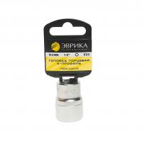 Головка торцевая Е24 1/2" TORX L=40мм (с держателем) ЭВРИКА ER-91609H  1/96