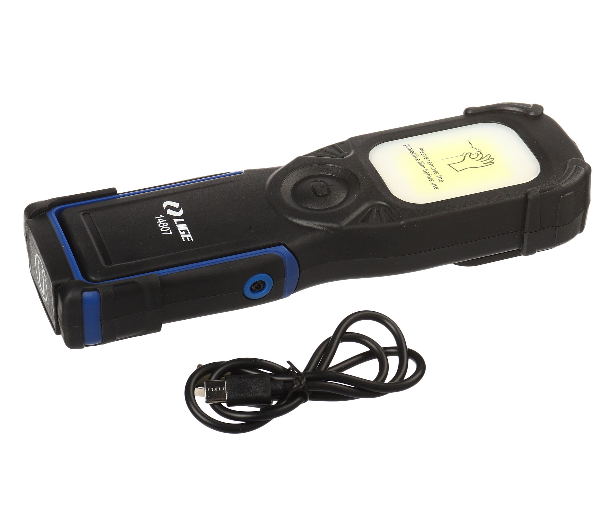 Фонарь аккумуляторный (180°, 10W, COB 7000K, 1000 Lumen, 3.7V, 5200mAh, Type-C) LG-14807 LIGE /1/50 NEW