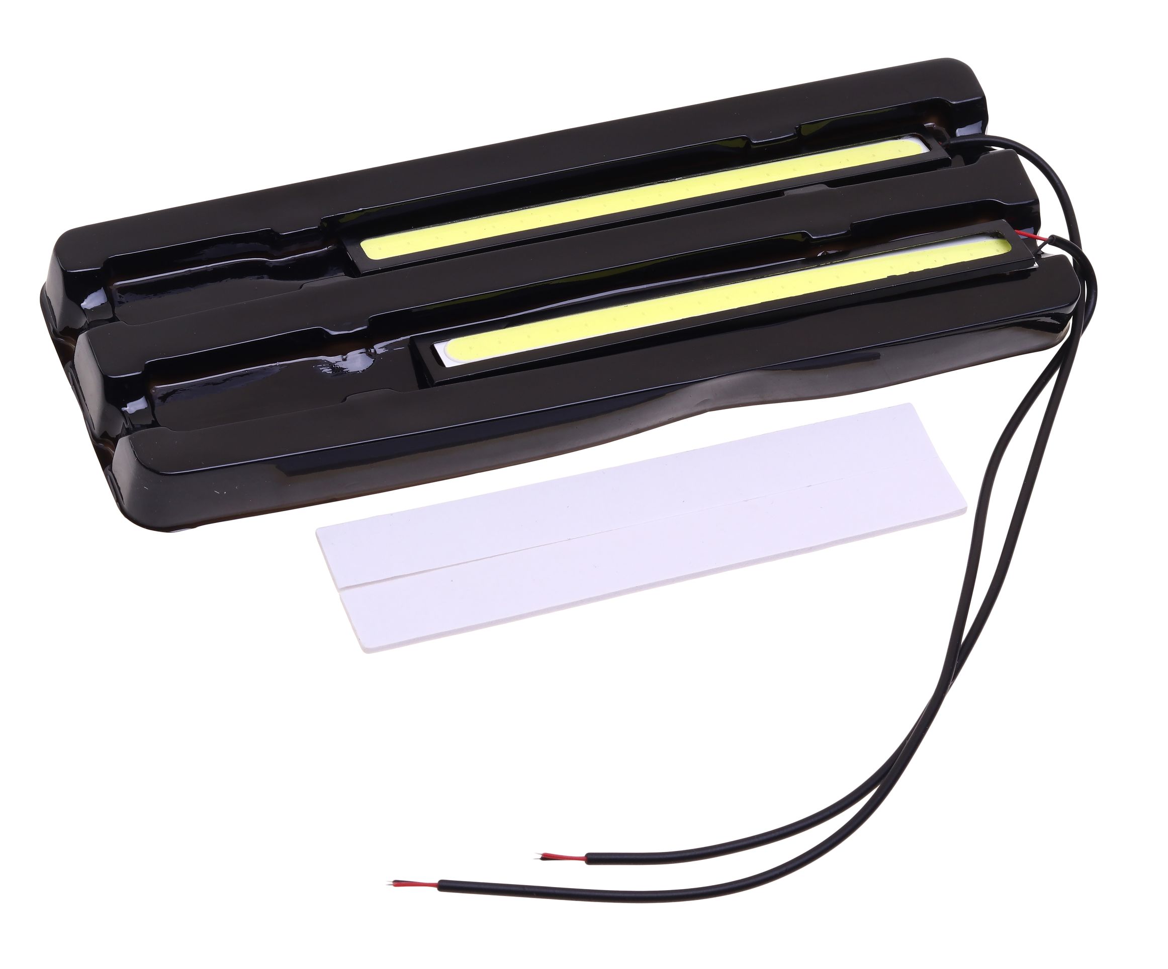 Дневные ходовые огни DAY LIGHT 1 COB MEGA 140х18мм плоские (2шт) MEGAPOWER