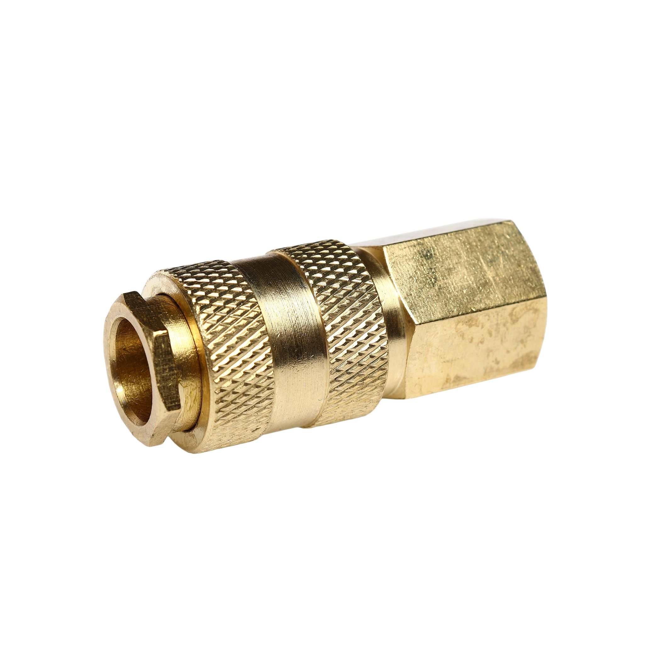 Быстроразъем пневматический ER-BSE1-2SF:с клапаном с внутренней резьбой 1/4" (латунь) ЭВРИКА /1/10