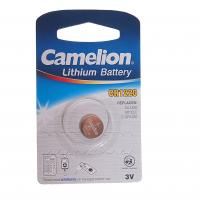 Элемент питания CR1220-BL1 LITHIUM таблетка (автобрелки) 3V CAMELION /1/10
