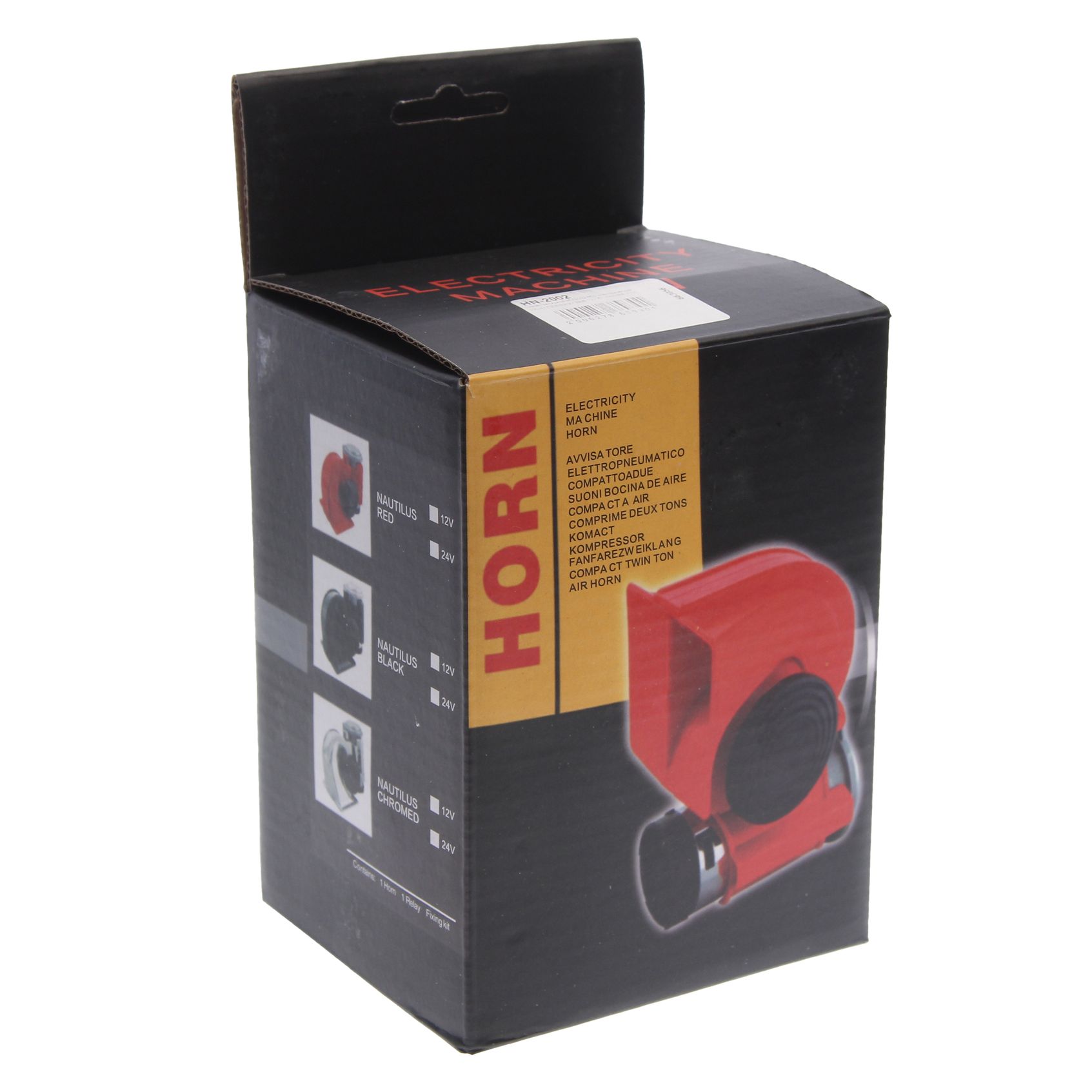 Сигнал звуковой HN-2002 RED электрический 100мм 530/680Hz 139dB 12V FK-PREMIER /1/20