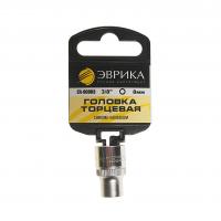 Головка торцевая  8мм 3/8" 6-гранная L=30мм (с держателем) ЭВРИКА ER-90903H 1/560