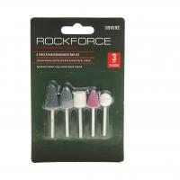 Набор камней абразивных, 5пр.(хвостовик 3мм), в блистере  ROCKFORCE /1