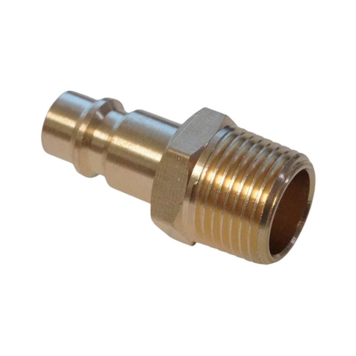 WDK-30PMB Штуцер быстроразъемного соединения с наружной резьбой 3/8" BSPT, латунь
