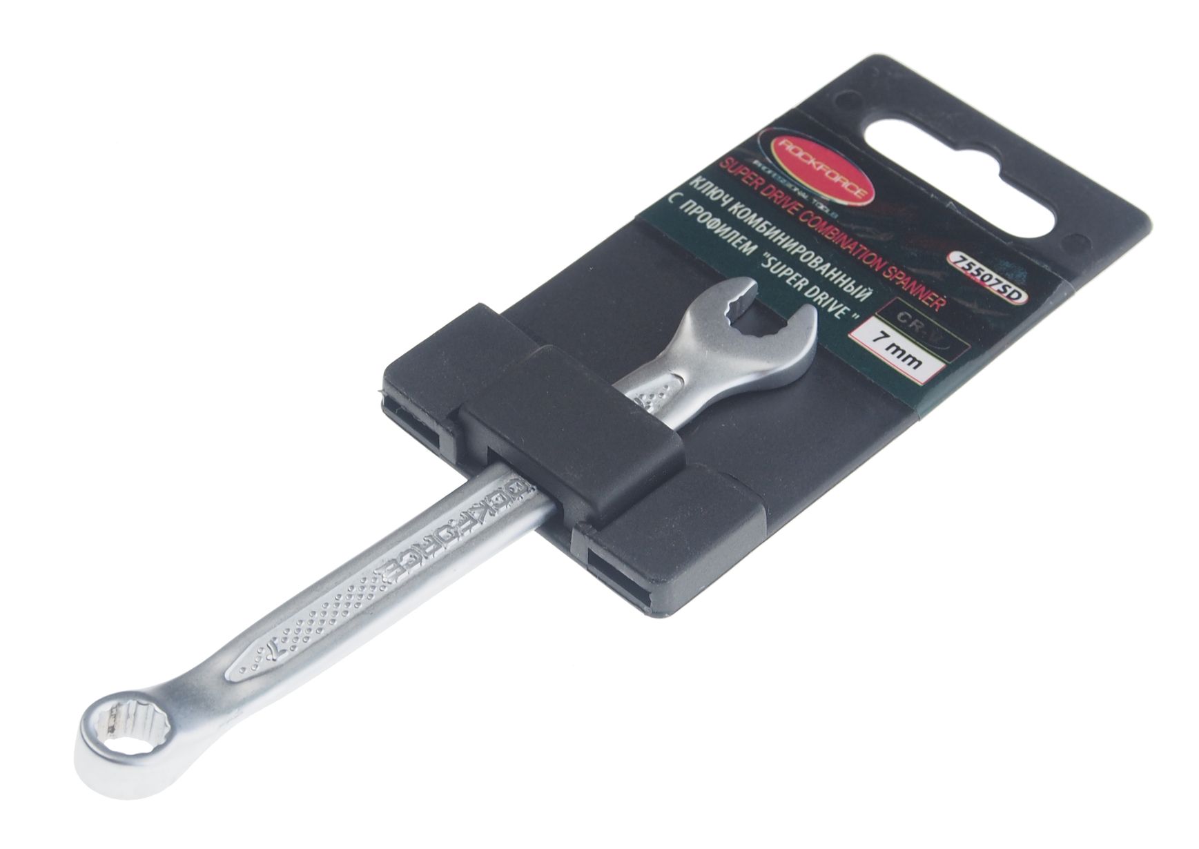 Ключ комбинированный7мм RF-75507SD с профилем "Super drive" ROCKFORCE /1/10