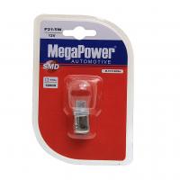 Автолампа P21/5W (BAY15d) 1 SMD CREE WHITE блистер 180лм 6000K 12V MEGAPOWER /10/100