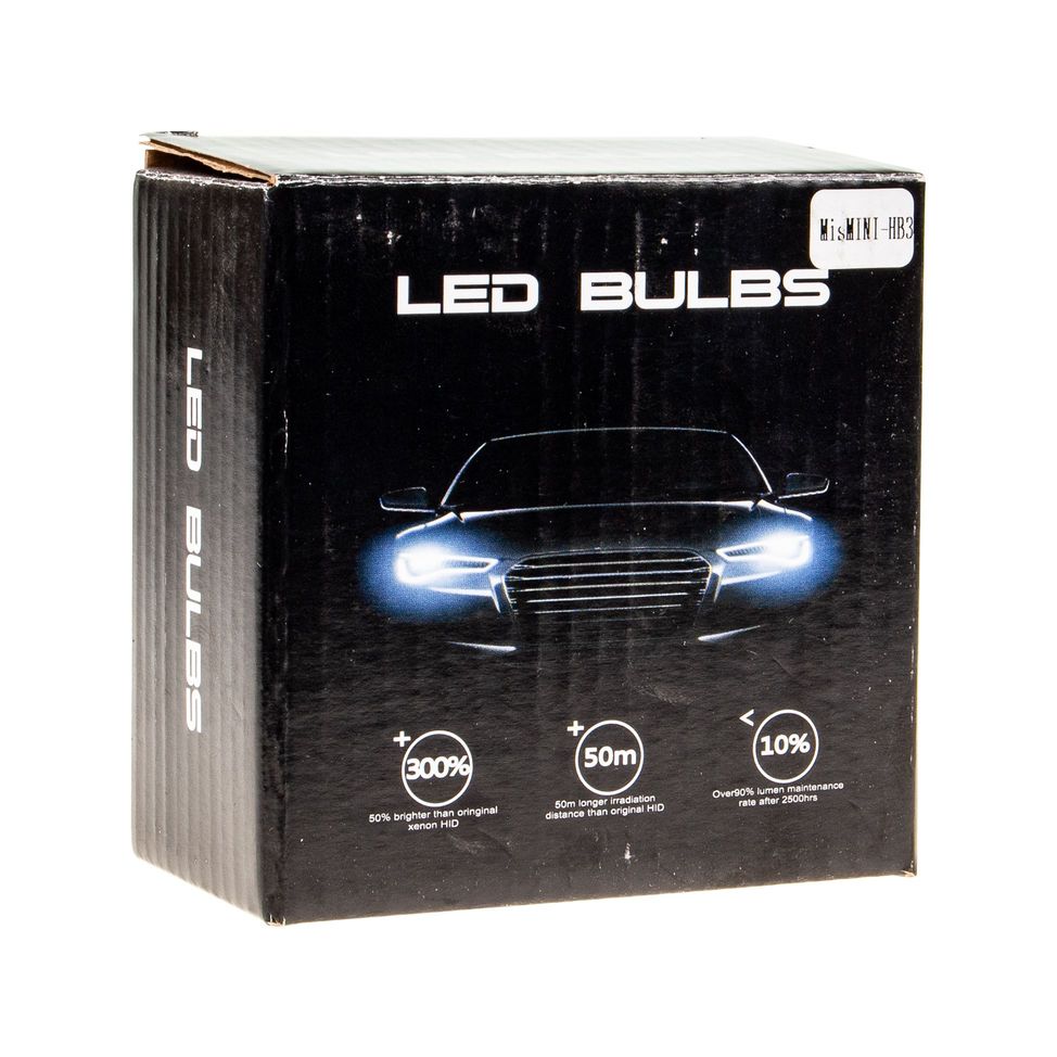 Автолампа MisMINI HB3 LED 2 COB 18W с радиатором (2шт) 12-24V /1/ 150