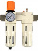 WDK-70160FA Блок подготовки воздуха 3/4", 16 бар с влагоотделителем 5 мкм, лубрикатором и регулятором давления