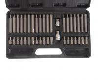 Набор вставок RF-4401: 1/2"&1/4"&3/8"DR TORX 40пр. с держателями метал. кейс ROCKFORCE /1/2