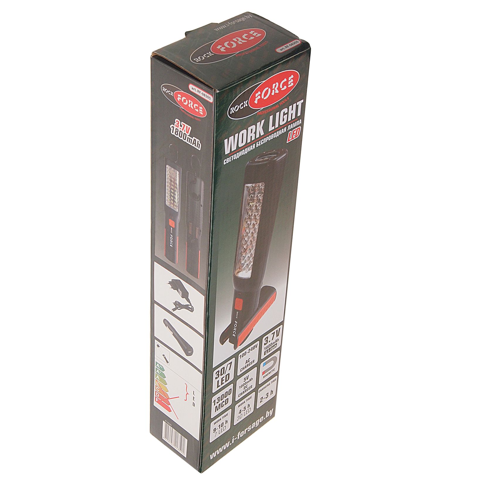 Фонарь RF-08505: светодиодный  30/1 LED (3.7V, 1800mAh, Li-ion) ROCKFORCE /1