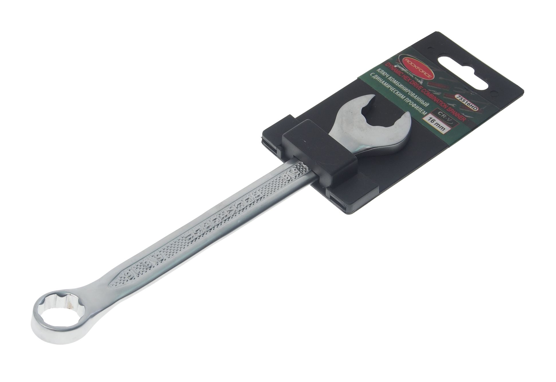 Ключ комбинированный 16мм RF-75516HD с динамическим профилем ROCKFORCE /1/10
