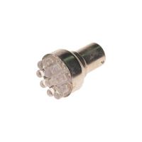 Автолампа P21W (BA15s) 12 LED WHITE 6000K 84лм   12V MEGAPOWER /10 /100