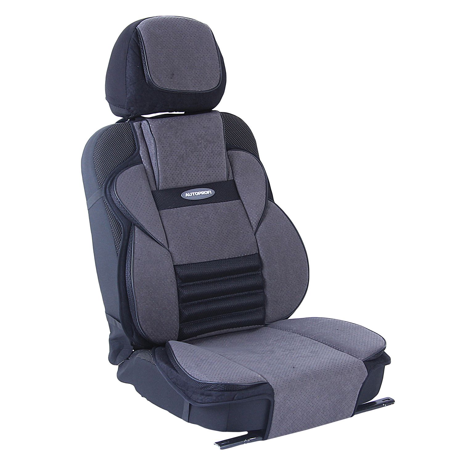Накидка на сиденье MULTI COMFORT MLT-320 BLACK/DARK GREY ортопедическая, велюр (3 элемента)  AUTOPROFI /1/12